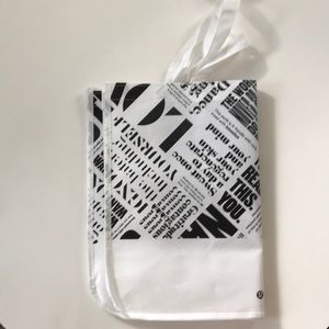 Lululemon Rare LARGE reusable white bag